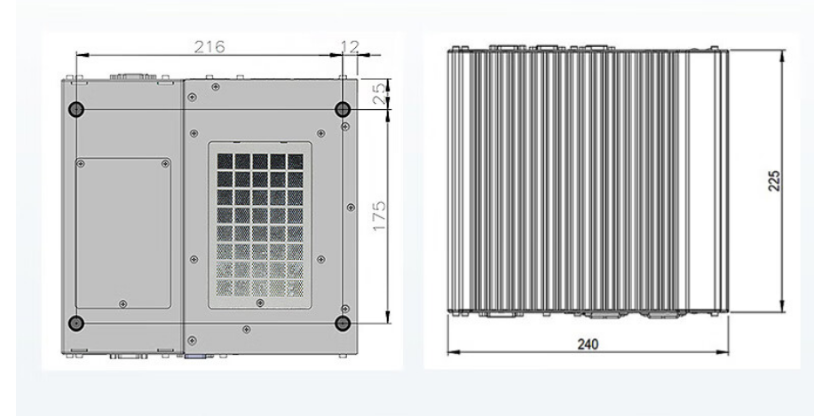 從中可以看出.DTB-3116-Q370的尺寸優(yōu)勢(shì)明顯，具有薄款機(jī)身，機(jī)內(nèi)結(jié)構(gòu)緊湊，占用空間小，節(jié)省為用戶更多空間。。與此同時(shí)這款工控機(jī)重量輕，攜帶、搬運(yùn)便利。