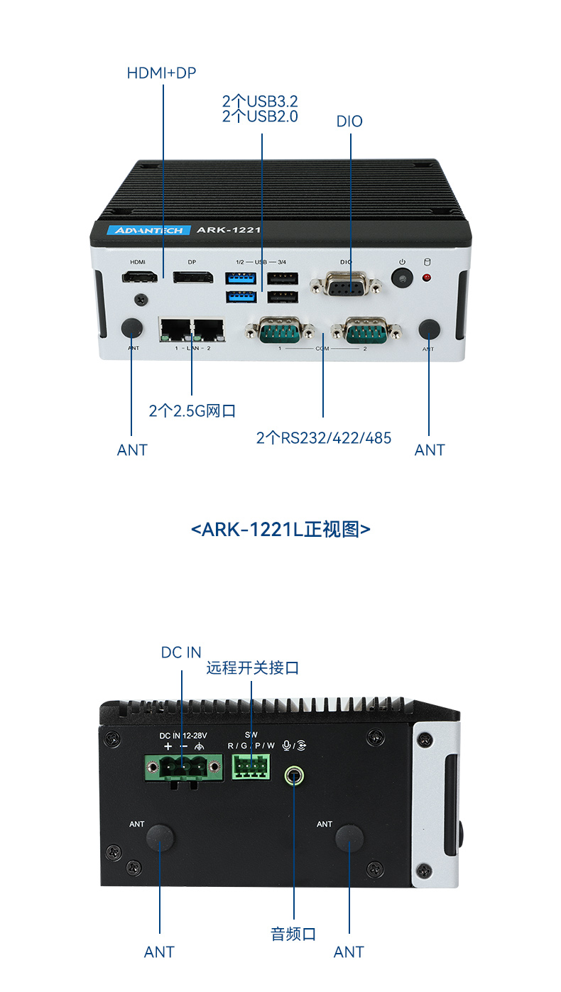 研華嵌入式工控機(jī),酷睿11代I5工業(yè)電腦主機(jī),ARK-1250L.jpg