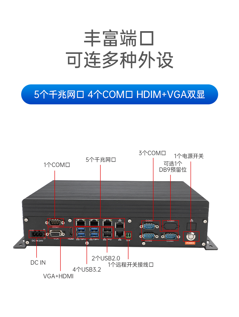 酷睿8/9代無風(fēng)扇嵌入式工控機,雙顯迷你工業(yè)主機廠家,DTB-3065-H110.png