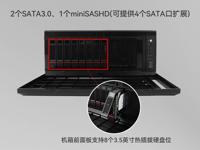 高性能4U工控機,人工智能深度學習主機方案,DT-46508-BC621MZ